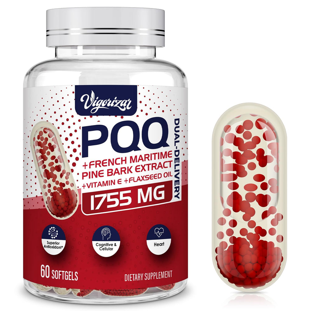 Vigorizar Pycnogenol bottle front highlighting dual-delivery absorption.