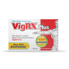 VigRX Plus daily tablets bottle, supporting a simple daily vitality routine.