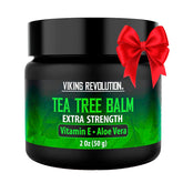Viking Revolution Tea Tree Oil Cream jar shows rich balm for irritated skin