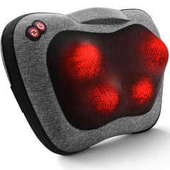 VIKTOR JURGEN Shiatsu back massager targets neck area for deep comfort.