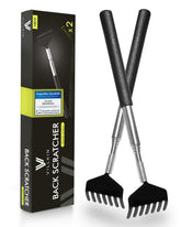 Villkin paquete de dos rascadores de espalda extensible para confort diario.