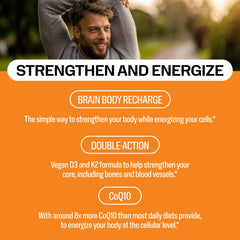 Vimergy Brain Body Recharge pour demonstrates fast-absorb formula for easier dosing.