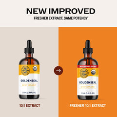 Vimergy Goldenseal tincture mixed in water shows fast absorption and mild sweetness.