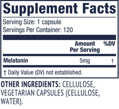 Vimergy Melatonin vegan capsule packaging emphasizes purity and paleo-friendly use.