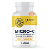 Vimergy Micro-C bottle front showing 90 vegan capsules for potential support