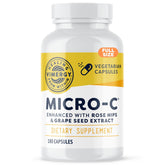 Vimergy Micro-C Capsules bottle offering buffered vitamin C for gentle daily support