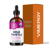 Vimergy Milk Thistle bottle showing 20x concentrated liquid for daily liver support