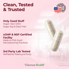 Vimerson Health Alpha Lipoic Acid 650mg vegan formulation packaging.