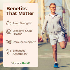 Vimerson Health capsules poured into hand for easy daily routine
