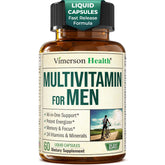 Vimerson Health Men Multivitamin bottle front promotes daily wellness