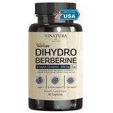 VINATURA Dihydroberberine bottle with Cinnamon for convenient daily use.