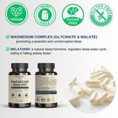 VINATURA Melatonin 5 mg label indicating sleep rhythm support