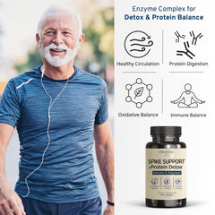 VINATURA Spike Protein Detox label detail, highlights third-party tested purity.