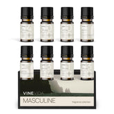 VINEVIDA set of 8 masculine scents for candle making enhances ambiance.