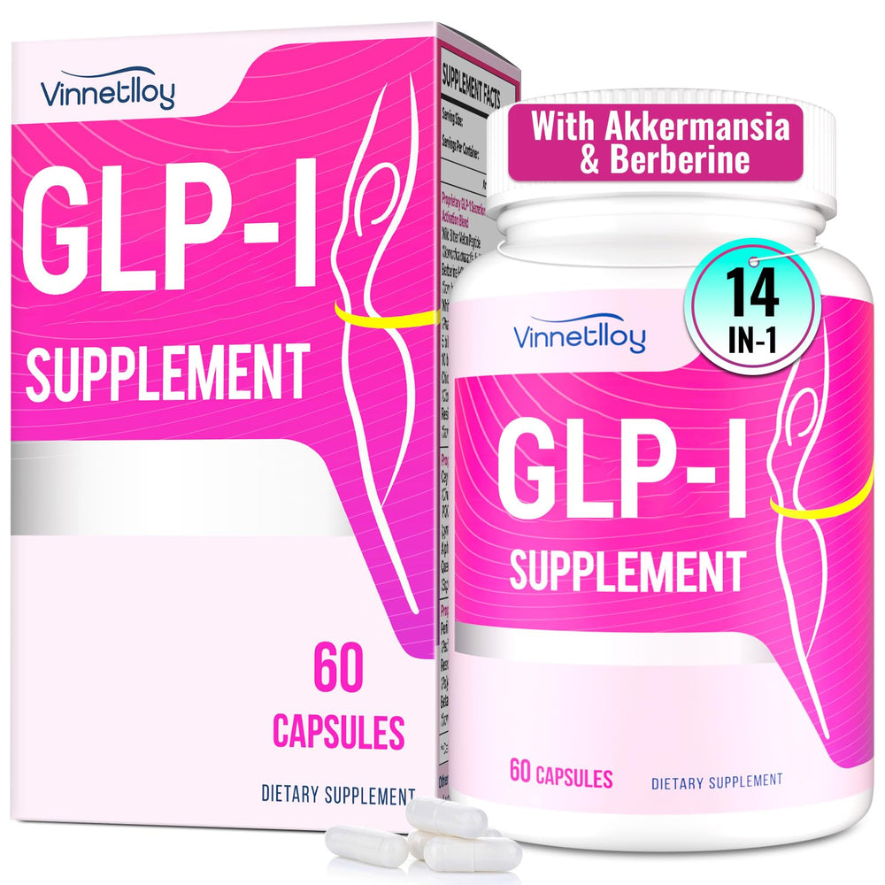 VINNETLLOY GLP-l bottle pour supports easy daily intake for digestion.