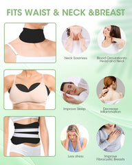 Viowey breast left castor oil pack for chest-area coverage and comfort.