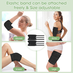 Viowey castor oil pack for hands provides snug coverage.