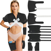 Viowey castor oil pack shoulder wrap for comfortable skin contact and adjustable fit.