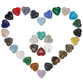 Piedras en forma de corazón de Virekm, amatista brillante para decoración serena.