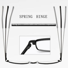 Viseng metal-exterior reading glasses provide a sleek look and reliable protection.