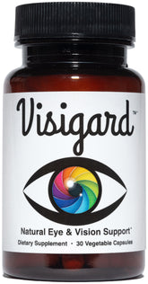 Visigard eye health supplement bottle for daily visual support.