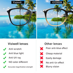 VisiWell progressive-reading-glasses lightweight design keeps you comfortable
