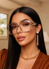 Visoone Harvard oversized frame side view for comfortable all-day wear.