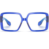 Visoone Harvard oversized blue light glasses with TR90 frame for versatile daily wear.
