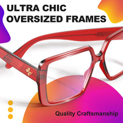 VISOONE Harvard oversized TR90 glasses bridge closeup emphasizing smooth edges