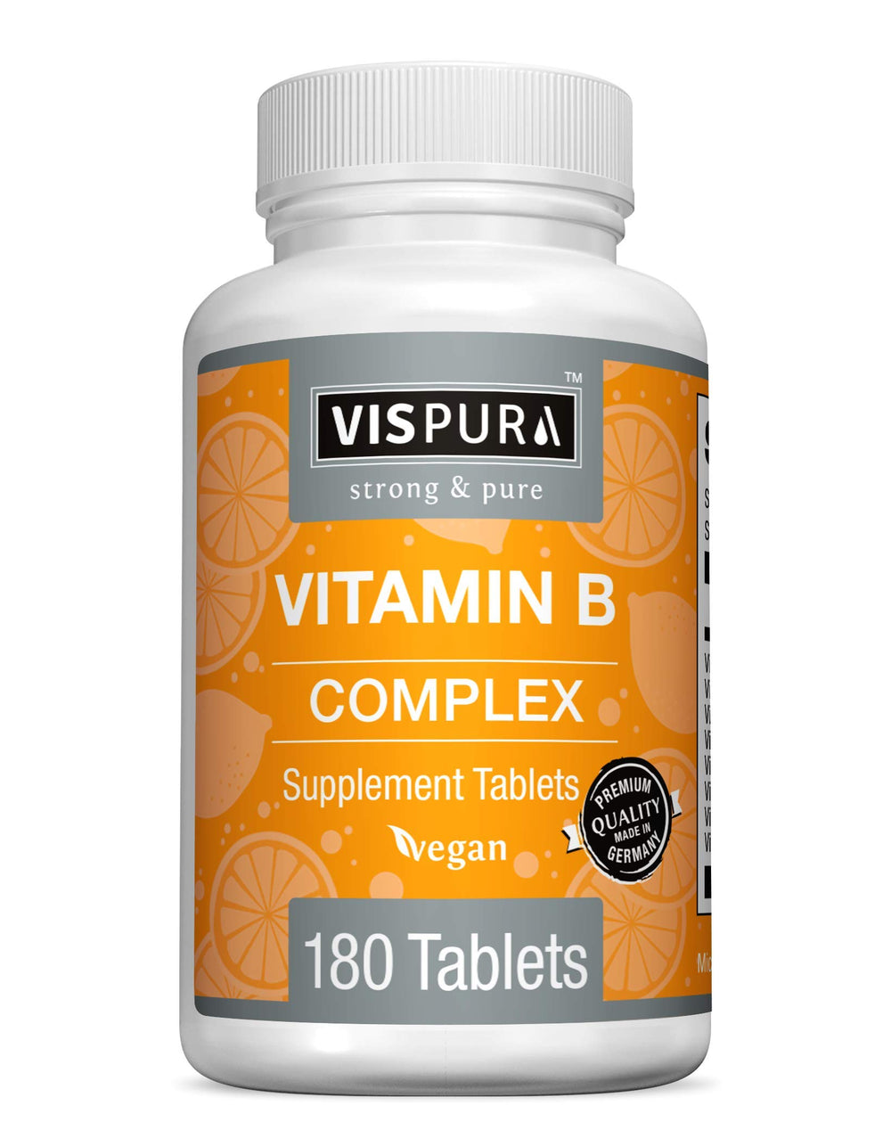 VISPURA Vitamin B-Complex bottle front view promoting energy support