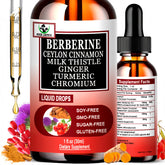 Vita Letuo Berberine Drops bottle and dropper for easy dosing and daily wellness.