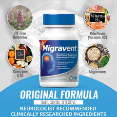 Vita Sciences Migravent capsules highlight magnesium and CoQ10 for daily energy
