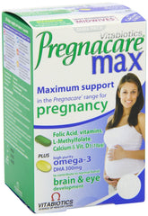 Vitabiotics Pregnacare Max two-pack tablets for pregnancy nutrition and convenience.