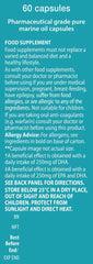 Vitabiotics Ultra Omega 3 High Potency bottle label front promotes Norway-made quality
