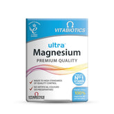 Vitabiotics Ultra Magnesium tablets pack shot showing easy-to-swallow daily-use tablets