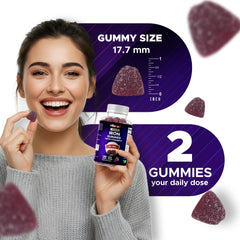 Vitabod Iron Gummies being poured, easy daily routine.