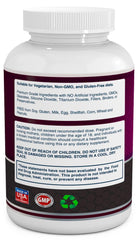 VitaBreeze Turmeric Curcumin with black pepper extract highlighting Piperine for better bioavailability.