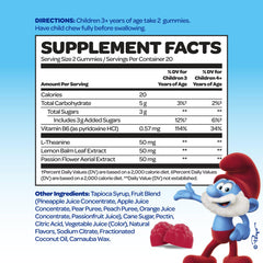 Smurfs Kids Calm Gummies close-up showing real fruit flavor for kid-friendly taste