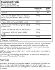 Vitacost FlavenZym enteric coated tablets ready for daily systemic enzyme support