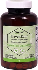 Vitacost FlavenZym systemic enzymes bottle with enteric coated tablets for systemic wellness