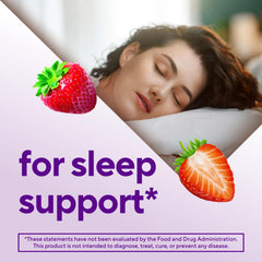 Vitafusion melatonin 10 mg gummies serving highlights a convenient, single gummy option.