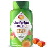 Vitafusion Multi+ Immune bottle with two-layer gummies for daily wellness
