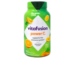 Vitafusion Power C gummy adults bottle back detail and label