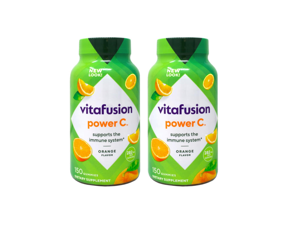 Vitafusion Power C gummy adults bottle front for daily vitamin routine