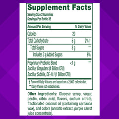 Vitafusion mixed flavors gummy plate, enjoyable probiotic option for daily routine.