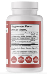 Vital Biologics Heart Calm capsules close-up highlighting easy to swallow dosing