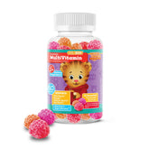 Vital+Boon Daniel Tiger bottle front view highlighting kid-friendly multivitamins for daily growth