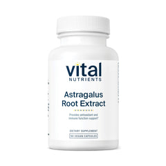 Vital Nutrients astragalus root extract bottle for vegan immune support.