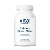 Vital Nutrients calcio citrato malato en cápsulas para reforzar huesos.