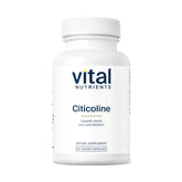 Vital Nutrients Citicoline bottle front view supports focus and mental clarity.